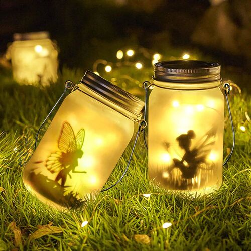 Solar Mason Jar Light Solar Lantern Fairy Lights Waterproof