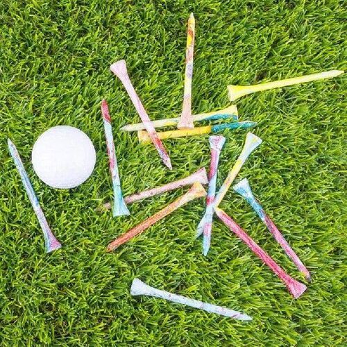 Golf Training Tee 50pcs Wood Golf Practice Tees Portable