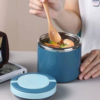 Lunch Box Student Food Containers Soup Jar Stainless Steel I