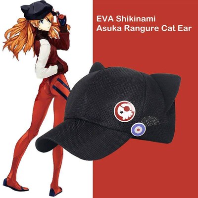 Shikinami Asuka Rangure Topi Telinga Kucing Kutub Bulu Topi