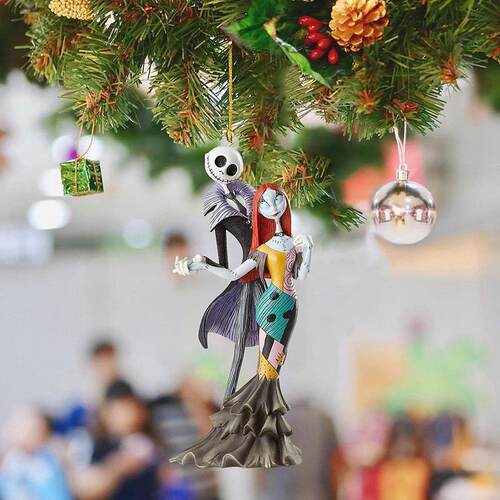 Nightmare Before Christmas Jack And Sally Hanging Ornament