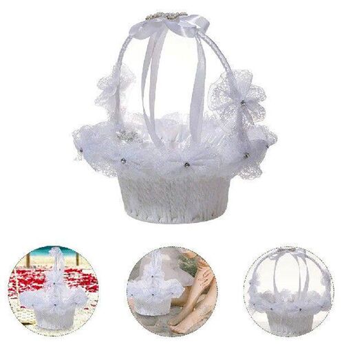 Flower Girl Basket Wedding Baskets Decor Storage for
