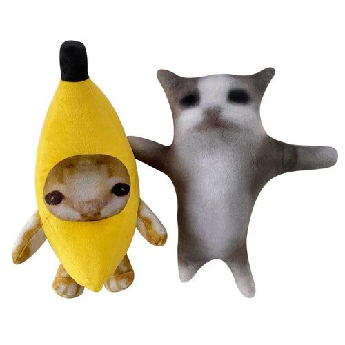 20-30cm Banana Cat Plush Crying Face Making Cat Plush Plush