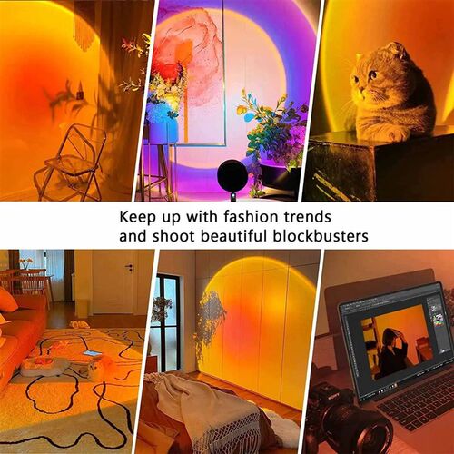 Sunset projection light remote control 16 color ambient nigh