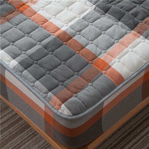 Mattess Protector Non-Slip Class A Washable Cotton Padded Be