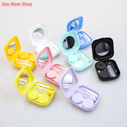Mini Contact Lens Case Pocket Portable Easy Carry Make Up Be