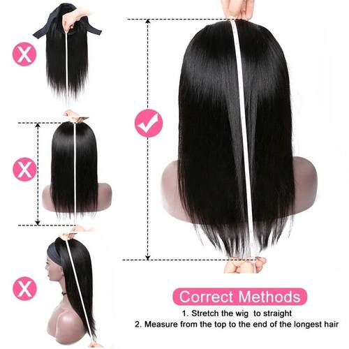 Headband Wigs For Women Straight Human Hair Wigs 22 Inch Glu