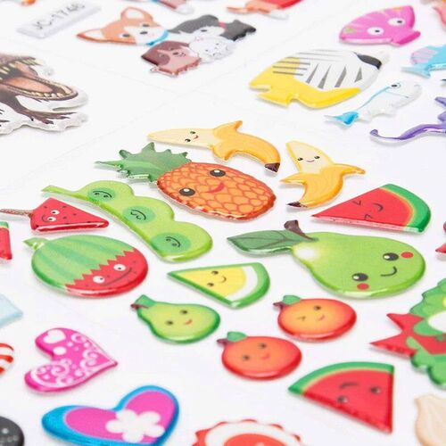 3D ers for Kids Toddlers 20/8 Different Sheets 3D Puffy Bulk