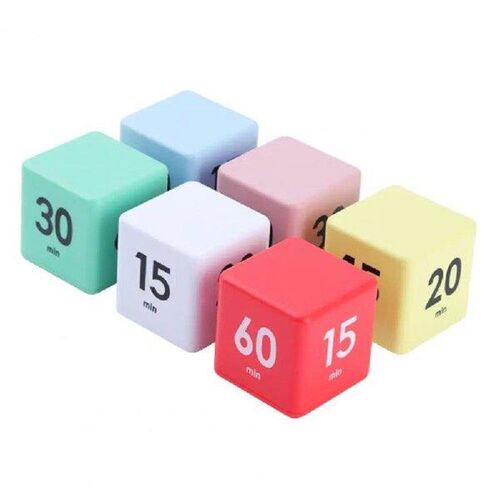 Bag-friendly Timer Silent Cube Timer for Tasks Work Study
