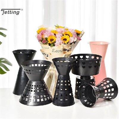 1Pcs Plastic Flower Packaging Liner Plant Fixed Stand