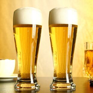 Large high cup large glass wheat beer edinger crystal grade