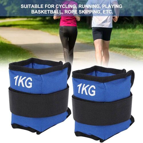 2Pcs 0.5kg Leg Ankle Wrist Weights - Adjustable Sandbag Stra