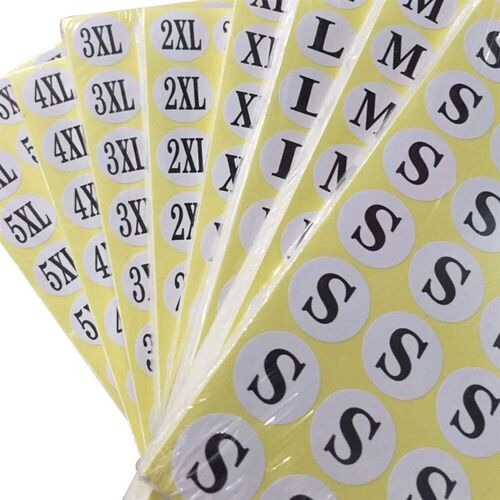 1.3Cm Size Paper er Labels For Clothing Size Adhesive Printe