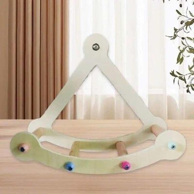Parrot Swing Perch Pirate Ship Shape Parrot Swinging Wheel