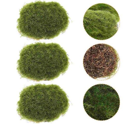 6 Pcs Garden Layout Prop Imitated Moss Stone Micro