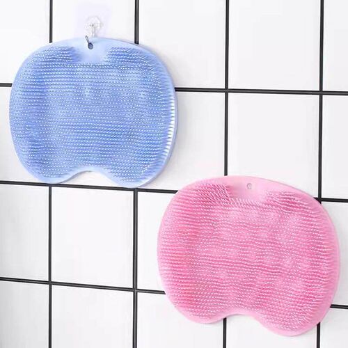 Bathroom silicone bath brush for lazy people, back scrubber,