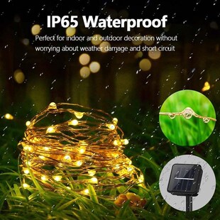 Outdoor Solar String Lights Waterproof Garden Fairy Lights w