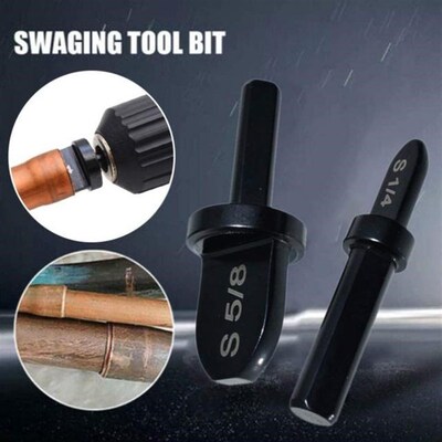 6pcs/set Swaging Tool Drill Bit Professional Manual Copper P