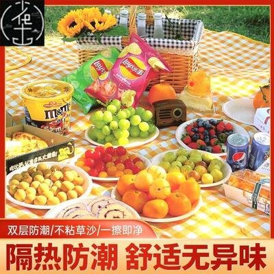 Outdoor Thicken Pad Blanket Camping Beach Plaid Picnic Mat