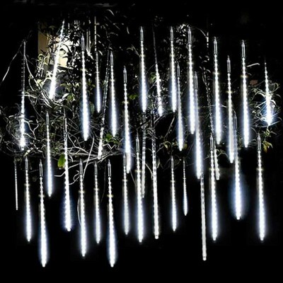 8 Tubes Meteor Shower Rain Led String Lights Sreet Garlands