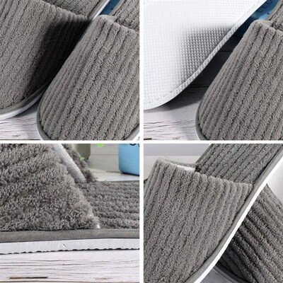 Free Shipping Slippers Shoe For Women Solid Color Coral Flee
