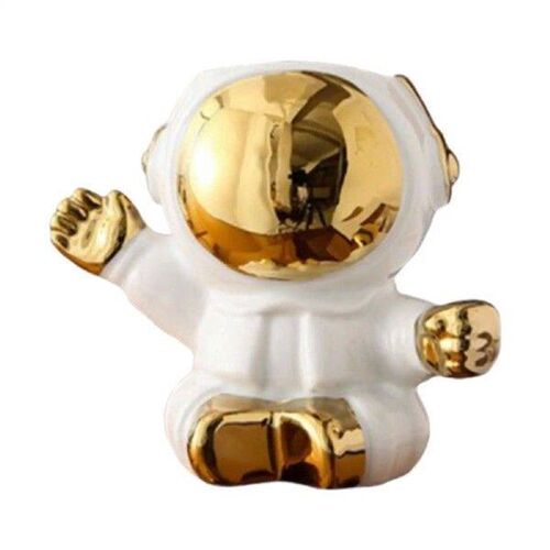 Tabletop Ornament Ceramic Astronaut Sculpture Versatile