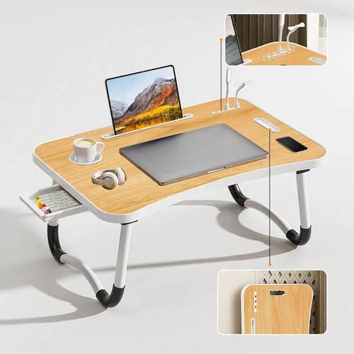 Laptop Desk Portable Adjustable Height Foldable Laptop Bed D