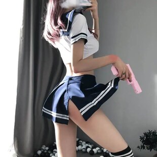 Gaun Pembantu Ukuran Plus Kostum Cosplay Seragam Sekolah Lin