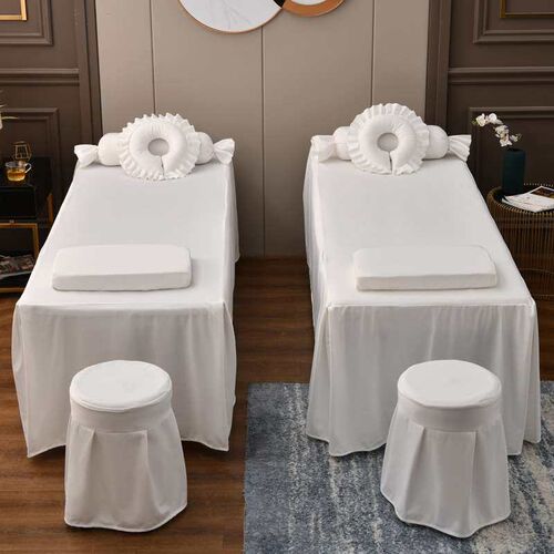 HA Morandi  Bedspread Four-piece Set Solid Color  Salon Mass