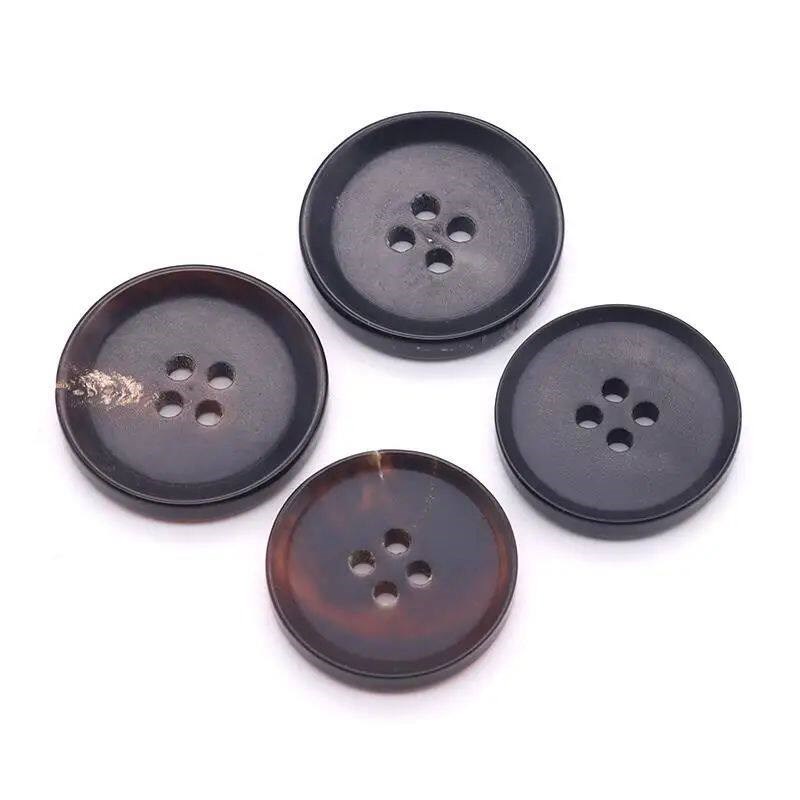 50Pcs/Set Natural Horn Buttons for Clothing Sweater Coat Sew - 实物图