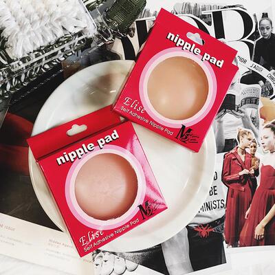 new breathable invisible silicone breast paste pad bikini