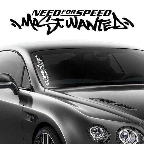 G011 30x6CM Fun White Need for Speed Scratch Car Auto Windsh