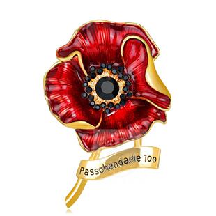 。Flower accessories retro commemorative significance poppy