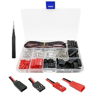 400pcs Servo Connector Socket Crimp Pin Cable Kit 22AWG