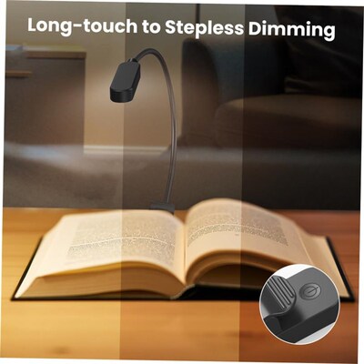 Clip Book Light Amber Reading Lights for Bed Rechargeable 1