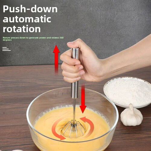 Baking Tool Whisk Stainless Steel Thickened Mixer Semi-Autom