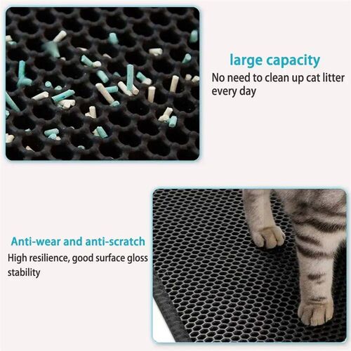 Cat Litter Mat With Gift Double Layer Waterproof Pet Litter