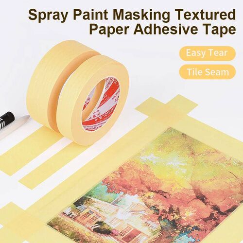 50M Crepe Paper Tape Car Painting Protection Paper Tape No G