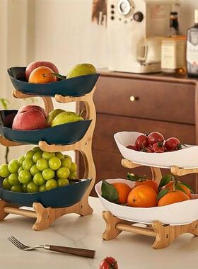 3tiers Stackable Fruit Tray Household Snack Candy Storage Ba