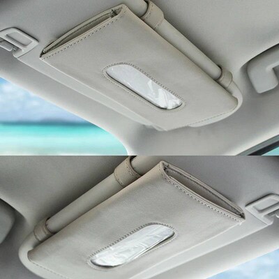 1 Pcs Car Tissue Box Towel Sets Car Sun Visor Tissue Box Hol