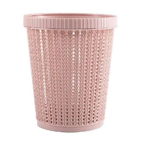 Hollow Trash Can Circle Rattan-like Round Lidless Garbage
