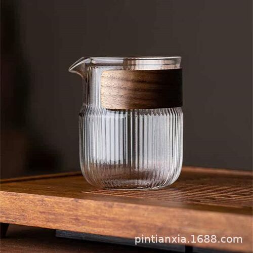 fair cup heat-resistant glass transparent tea dispenser unif