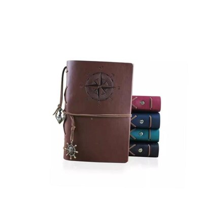 Leather Journal Notebook Cover Diary A6 Unlined Blank Paper