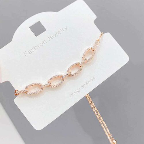 Micro Inlaid Zircon Pull Brlet Brlet Womens Adjustable Fash