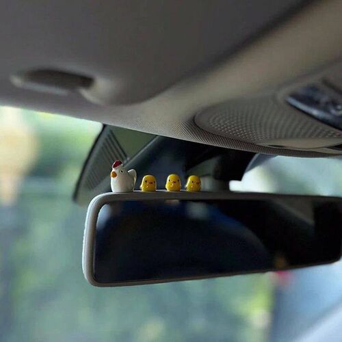 5PC Car interior decoration accessories, cute female cartoon