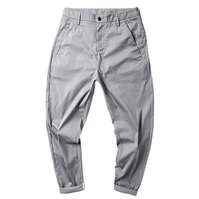 -Summer new mens nine-point pants thin section small feet l