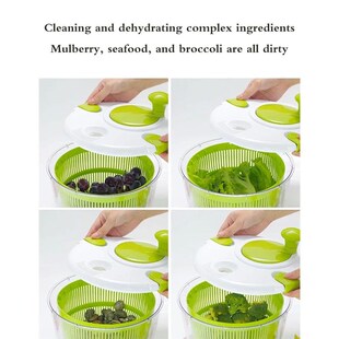 HOT Newest Hot Wash And Spin-Dry Salad Spinner Large DryerFG