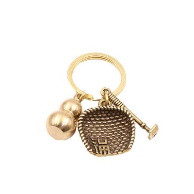 Vintage Dustpan-Inspired Womens Bag Charm, Chinese Style Ha