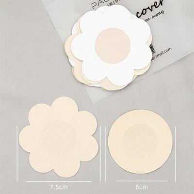 Disposable nipple covers for women, designed for use with ta