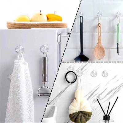 10/20Pcs Suction CupsSuckers Glass Window Wall Hook Hanger